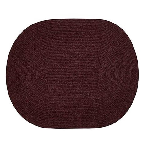 BETTER TRENDS 2 x 6 in. Chenille Reversible Rug - Burgundy BRCR26BU